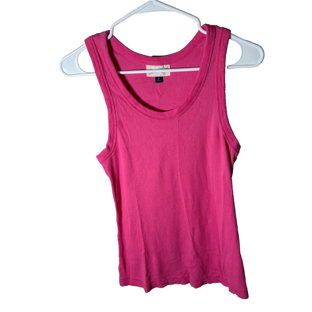 Universal Thread Blouse Women's Medium Round Neck Ribbed Sleeveless Casual